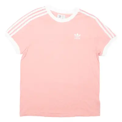 ADIDAS Womens T-Shirt Pink UK 10