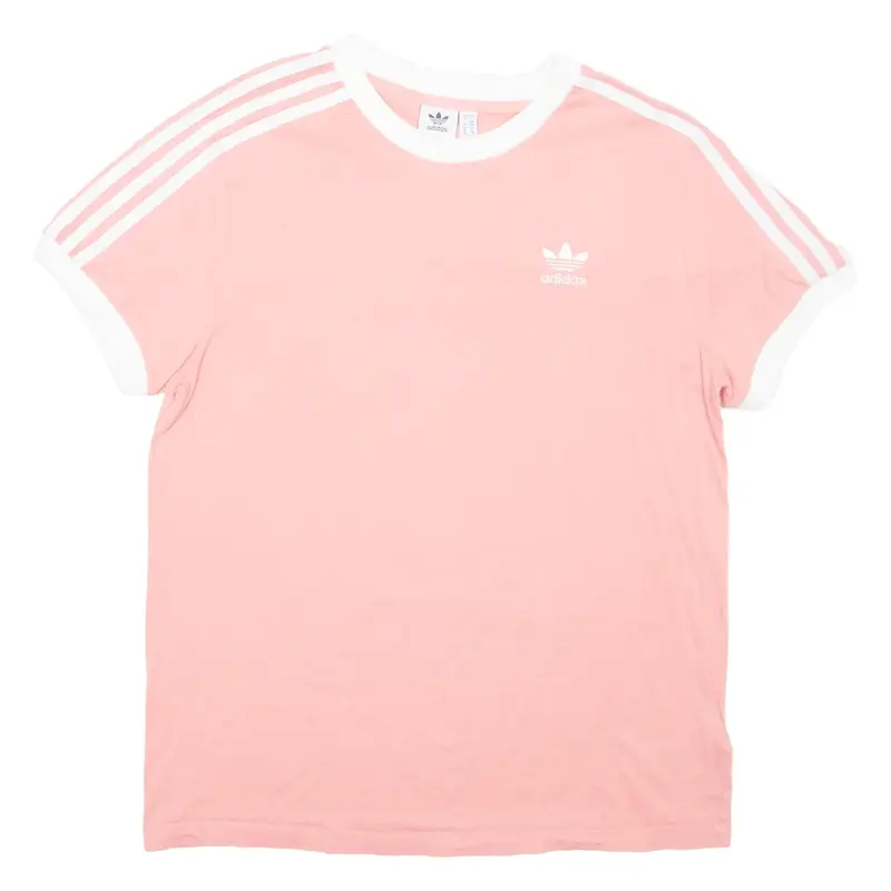ADIDAS Womens T-Shirt Pink UK 10