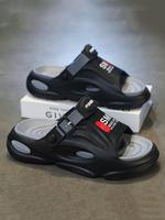 Men's Casual Plain Color Slides, Breathable Comfortable Non-slip Slides, Fashionable Slides for Indoor & Outdoor Wear, Boy, W...