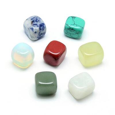 Natural & Synthetic Mixed Stone Beads