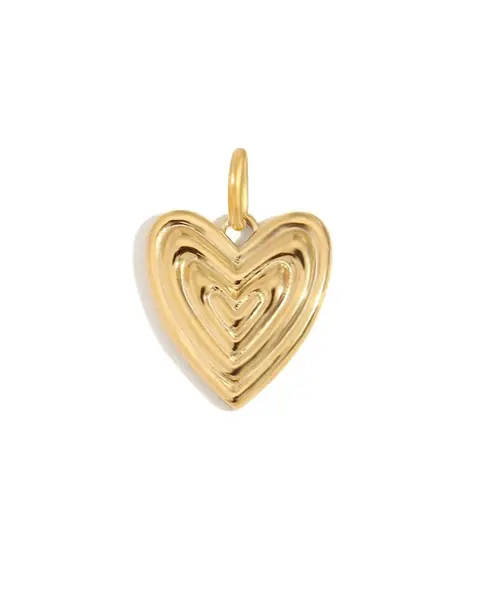 Growing Heart Charm | Metal Color: Gold