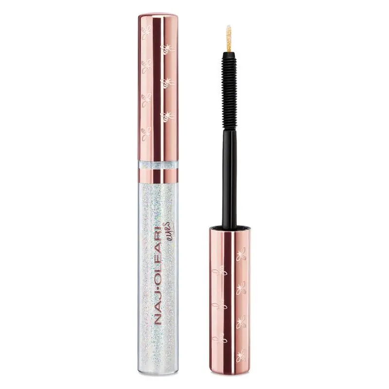 Naj Oleari Sparkling Queen Eyeliner & Glitter Mascara 2 In 1 01 - Sidereal Silver