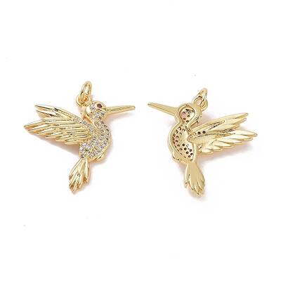 Brass Micro Pave Cubic Zirconia Pendants