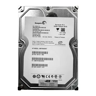 454141-003 HP 750GB 1.5Gb/s SATA 7200 3.5-inch Hard Drive
