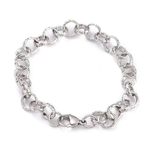 Tarnish Resistant 304 Stainless Steel Rolo Chain Bracelets