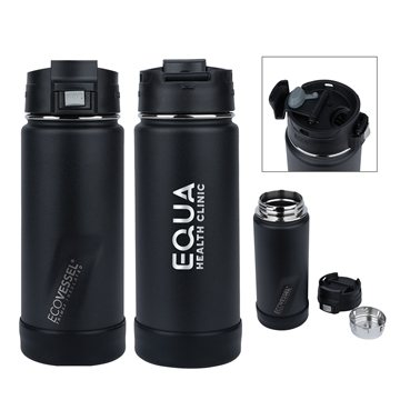 12 Custom EcoVessel The Perk 16 oz Vacuum Insulated Travel Mug - ...
