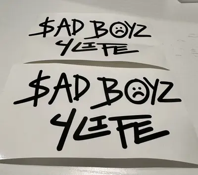 Junior H sad boyz 4 life sticker