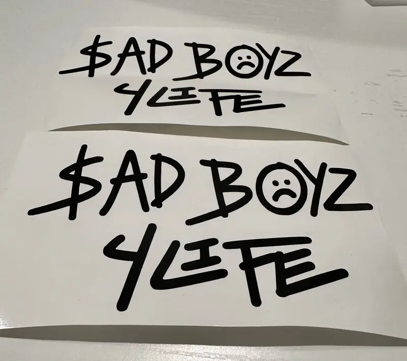 Junior H sad boyz 4 life sticker