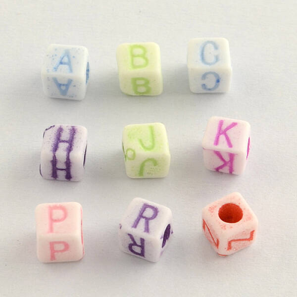 Colorful Craft Style Acrylic Beads