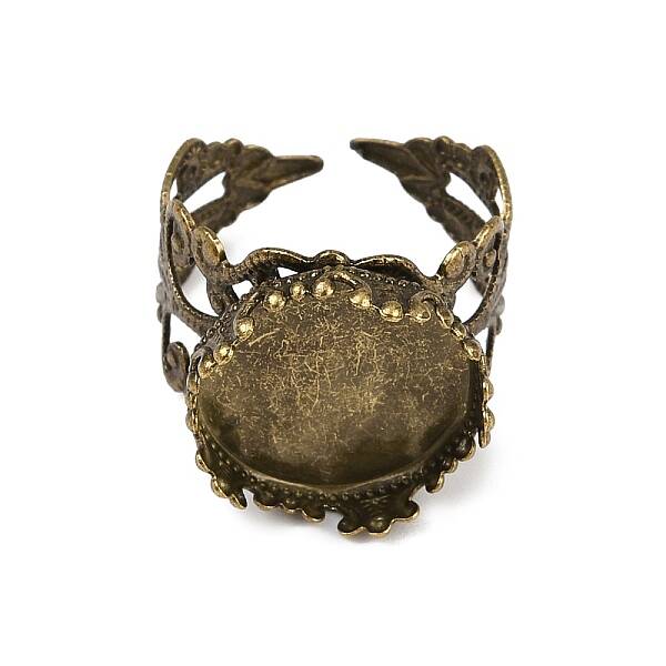 Cuff Brass Ring Cabochon Settings