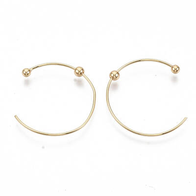 Brass Stud Earrings