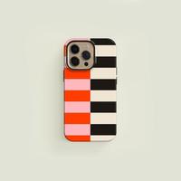 Striped Pattern Phone Case, Fashionable Smartphone Protective Cover, Phone Accessories Compatible with iPhone 11 12 13 14 15 ...