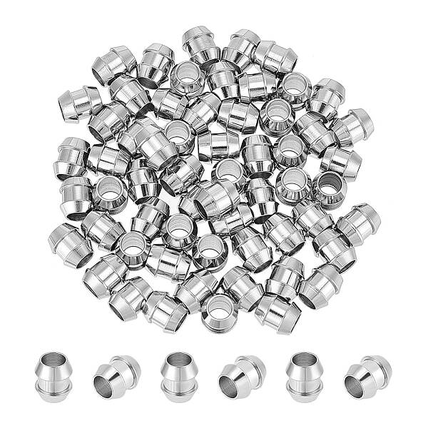 60Pcs 201 Stainless Steel Beads