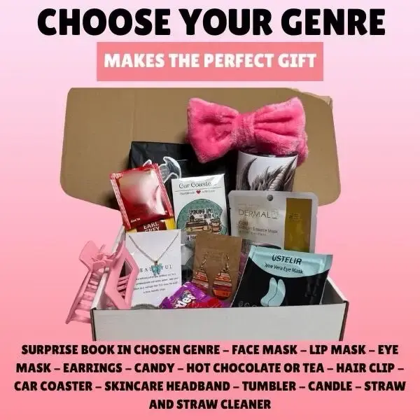 Wrapped in Words | Book Lover Gift Box – Pick Your Genre (Romance, Fantasy, or Thriller) – Cozy Reading Accessories + Cur...