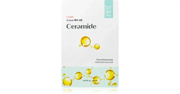 ETUDE 0.2 Therapy Air Ceramide Hydrating Fabric Face Mask to Restore Skin Barrier 20ml