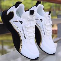 Men's casual sports shoes with breathable soft sole, comfortable and lightweight, fashionable running shoes, thick sole, dura...