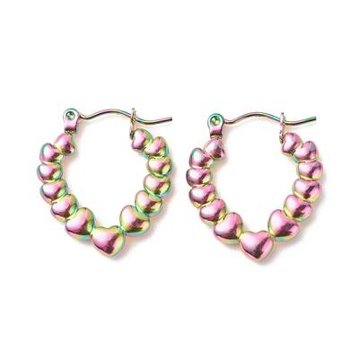 Ion Plating(IP) 304 Stainless Steel Chunky Teardrop Hoop Earrings for Women