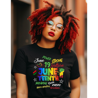 Juneteenth T-Shirt, Black History Shirt, Freedom Shirt, African American Tee, Colorful Juneteenth Shirt, Melanin Empowerment ...