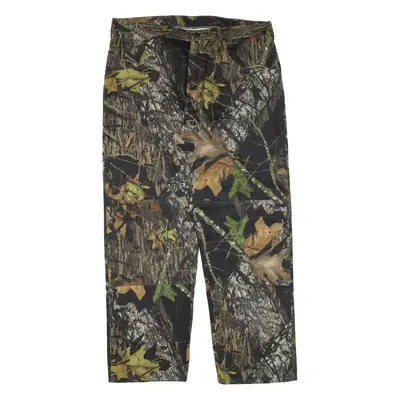 WRANGLER Mossy-Oak Woodland Camo Double-knee Mens Trousers Green Straight W36 L30