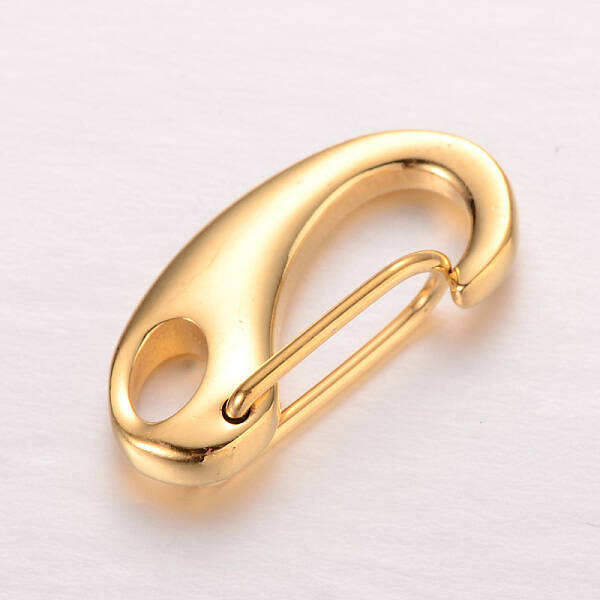 Smooth Surface 304 Stainless Steel Keychain Clasp Findings
