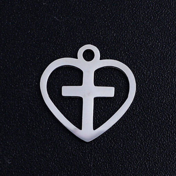 Non-Tarnish 201 Stainless Steel Hollow Charms