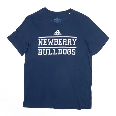 ADIDAS Newberry Bulldogs Blue USA Short Sleeve T-Shirt Mens M