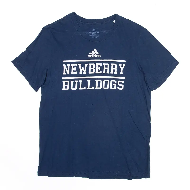 ADIDAS Newberry Bulldogs Blue USA Short Sleeve T-Shirt Mens M