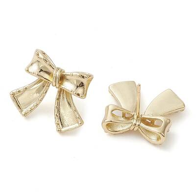 Bowknot Brass Stud Earrings
