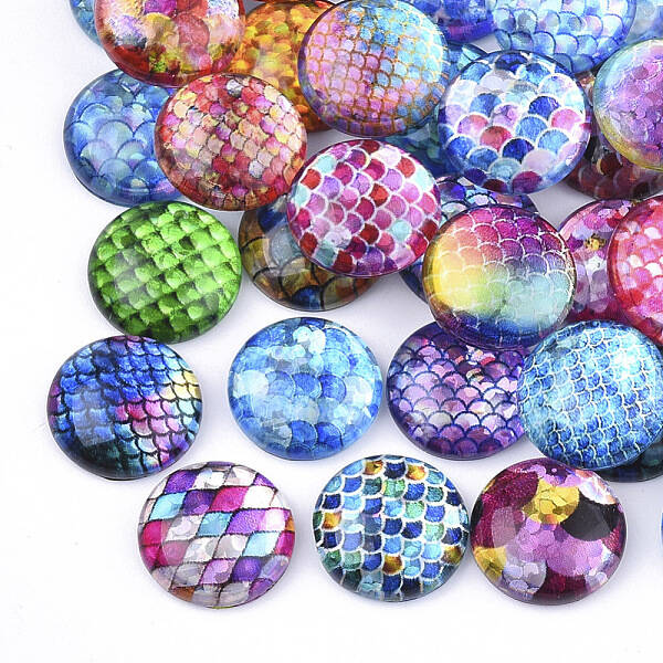 Flatback Glass Cabochons for DIY Projects