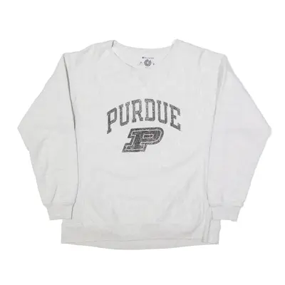 CHAMPION Purdue University Sweatshirt Grey Womens 2XL