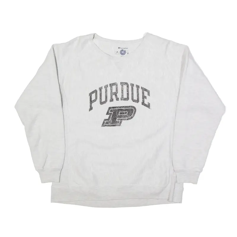 CHAMPION Purdue University Sweatshirt Grey Womens 2XL