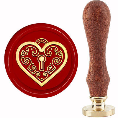 Brass Wax Seal Stamp with Handle