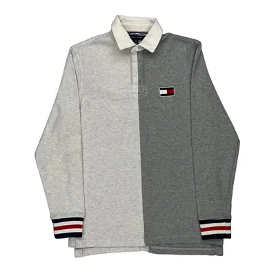 Tommy Hilfiger Rugby Shirt - XS Grey Cotton