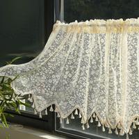 Lace Curtain, 1 Count Boho Style Window Curtain, Window Drapes for Home Living Room Bedroom Study Room, Home Decor