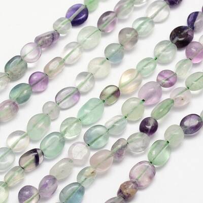Natural Fluorite Bead Strands