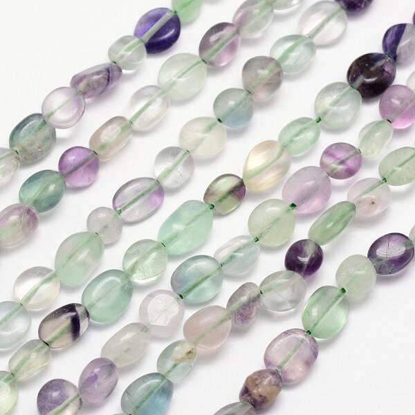 Natural Fluorite Bead Strands