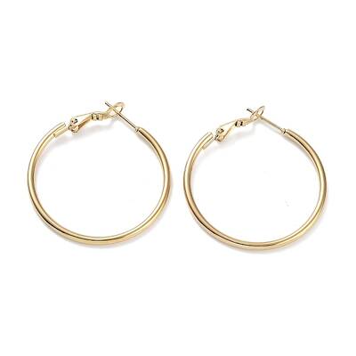 Ring 304 Stainless Steel Hoop Earrings for Women Men