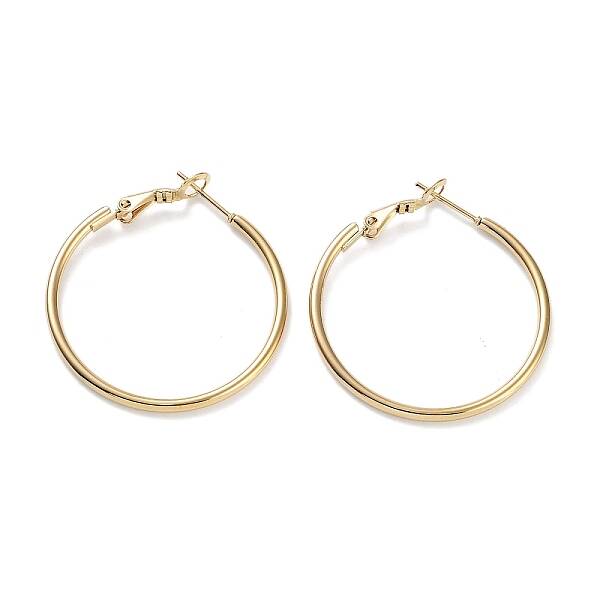 Ring 304 Stainless Steel Hoop Earrings for Women Men