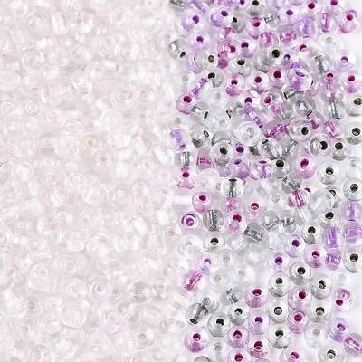 Iridescent Transparent Glass Seed Beads