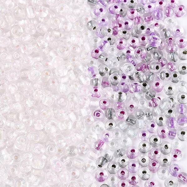 Iridescent Transparent Glass Seed Beads