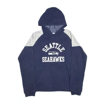 NFL Seattle Seahawks Hoodie Blue Pullover USA Boys L