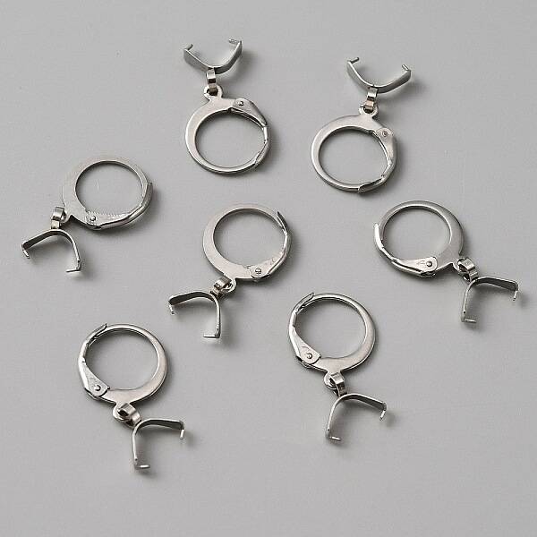 304 Stainless Steel Leverback Earring Finding