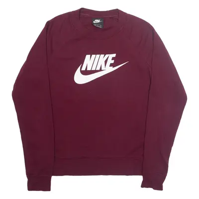 NIKE Mens Sweatshirt Maroon S