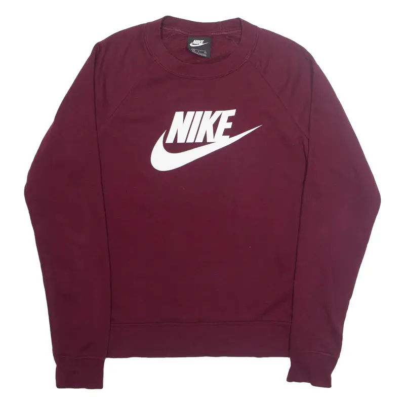 NIKE Mens Sweatshirt Maroon S