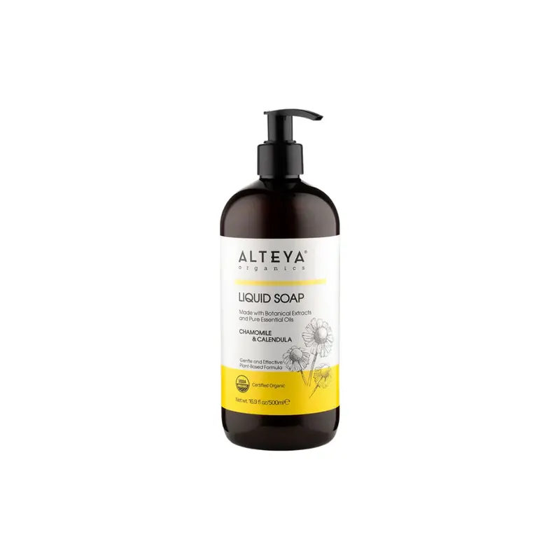 alteya organics Chamomile and Calendula Liquid Soap, 500 ml