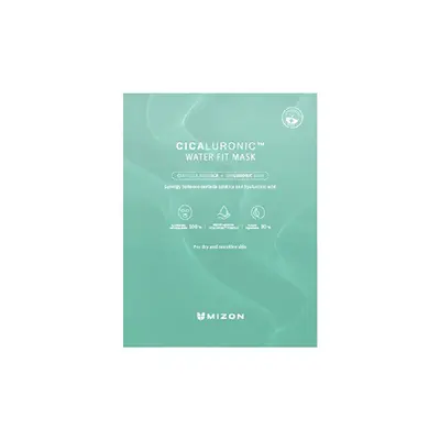 Mizon Hydrating face mask with hyaluronic acid Cicaluronic (Water Fit Mask) 24 g