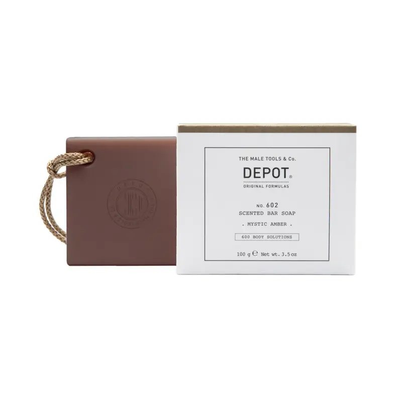 Depot, 600 Body Solutions No. 602, Botanical Complex, Cleanser, Mystic Amber, Scented Soap, 100 g