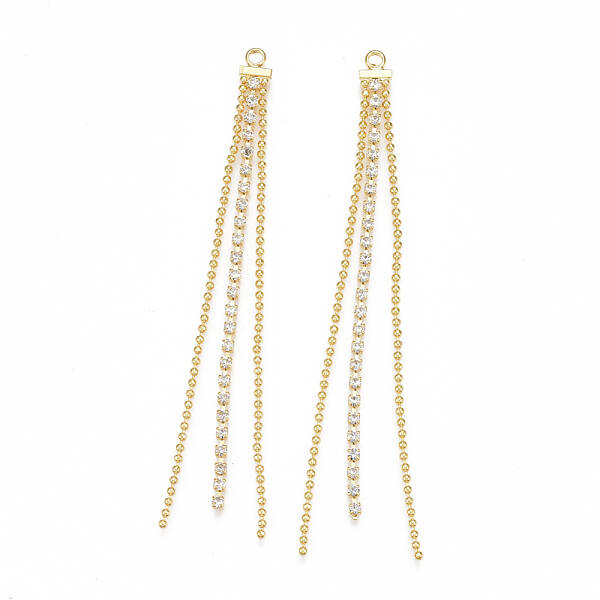 Brass Chain Tassel Big Pendants