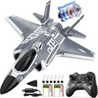 DEERC F35 4 Channel Brushless RC Plane, Remote Control Airplane Ducted Fans Fighter Jet,2.4GHz 6-axis Gyro Stabilizer RTF Hob...