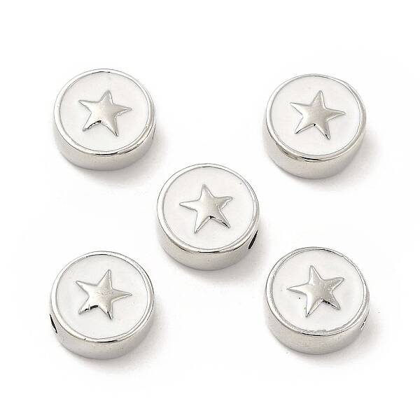 Brass Enamel Beads